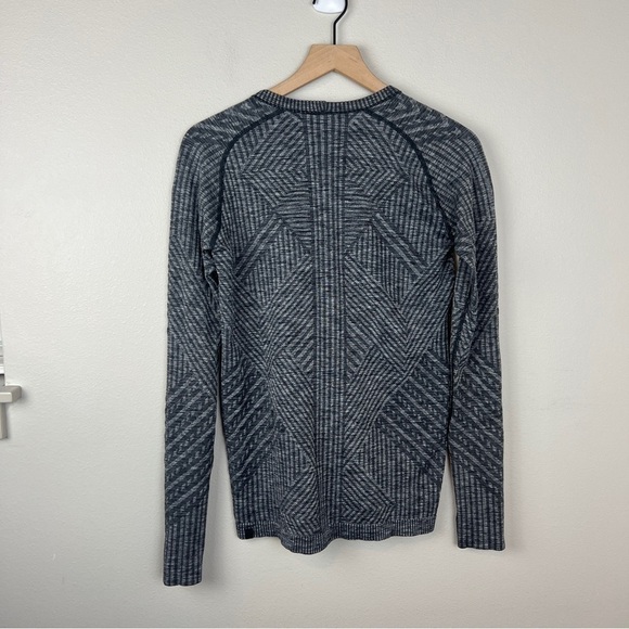 Lululemon Rest Less Pullover Long Sleeve Shirt Heathered Black Grey - Picture 3 of 4